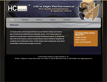 Tablet Screenshot of hcdesignaudio.com